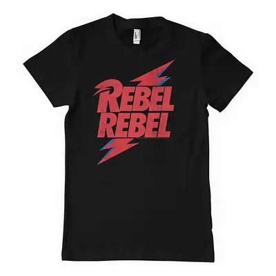 David Bowie tričko, Rebel Rebel Black, pánské