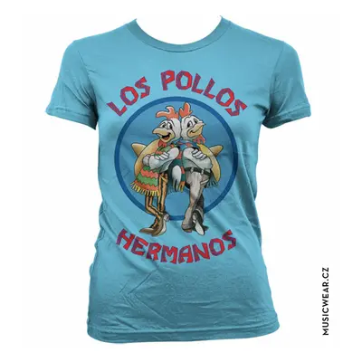 Breaking Bad tričko, Los Pollos Hermanos Skyblue Girly, dámské