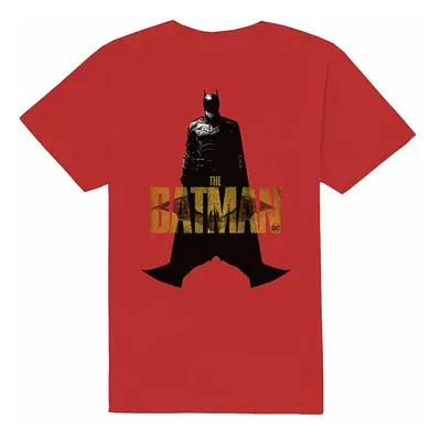 Batman tričko, The Batman Yellow Text Red, pánské