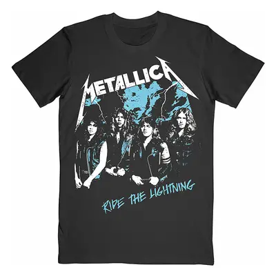 Metallica tričko, Vintage Ride The Lightning Black, pánské