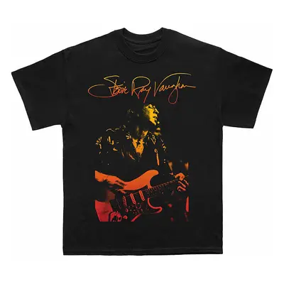 Stevie Ray Vaughan tričko, Signature Black, pánské