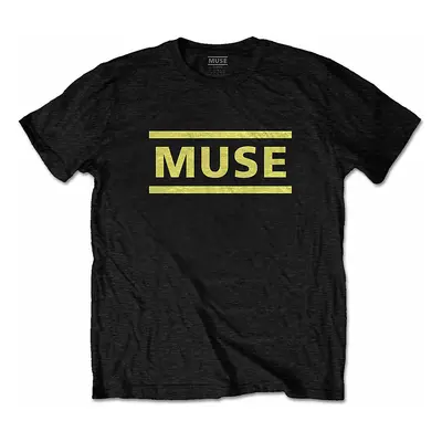 Muse tričko, Yellow Logo Black, pánské