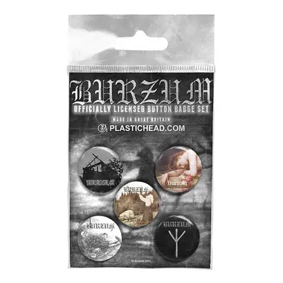 Burzum set 5-ti placek 25 mm, Button Badge Set 1 Burzum