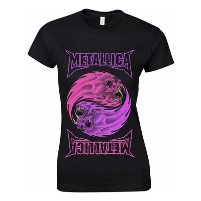 Metallica tričko, Yin Yang Purple Black, dámské