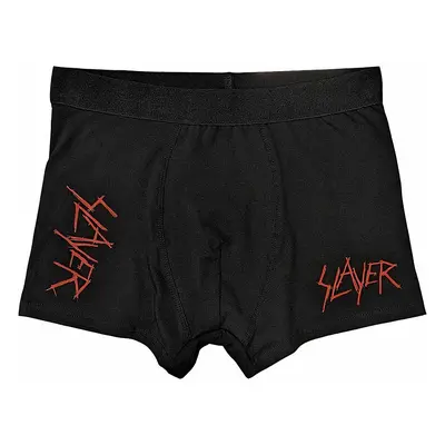 Slayer boxerky CO+EA, Scratchy Logo Black, pánské