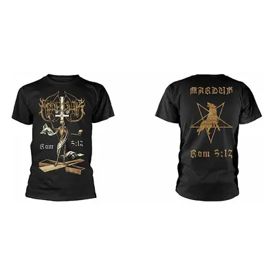 Marduk tričko, Rom 5:12 BP Gold Black, pánské