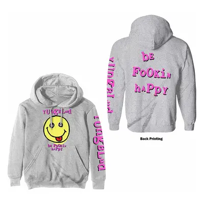 Yungblud mikina, Raver Smile Hoodie BP Grey, pánská