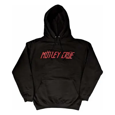 Motley Crue mikina, Distressed Logo Black, pánská