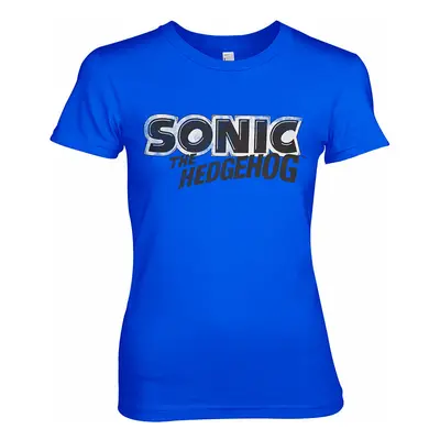 Sonic The Hedgehog tričko, Classic Logo Girly Blue, dámské