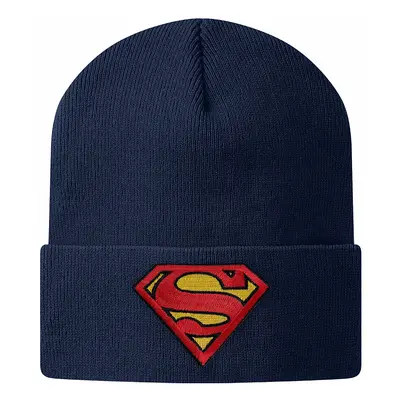 Superman zimní kulich, Organic Cotton Onesize Navy