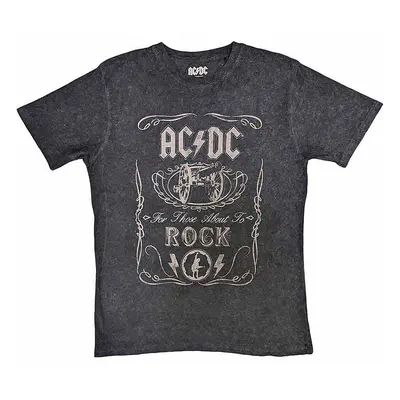 AC/DC tričko, Cannon Swig Dip-Dye Black, pánské