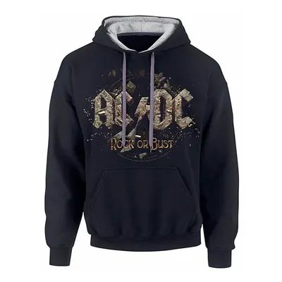 AC/DC mikina, Rock Or Bust Black&Grey, pánská