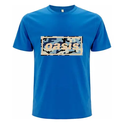 Oasis tričko, Camo Logo Blue, pánské