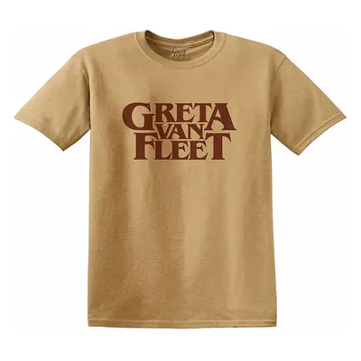 Greta Van Fleet tričko, Logo Gold, pánské