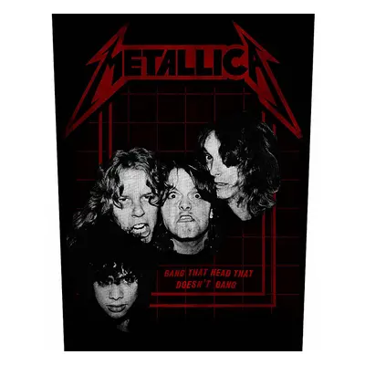 Metallica nášivka na záda 30x27x36 cm, Bang That Head