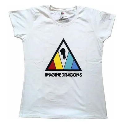 Imagine Dragons tričko, Triangle Logo Girly White, dámské