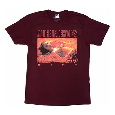 Alice in Chains tričko, Dirt Orange Maroon Red, pánské