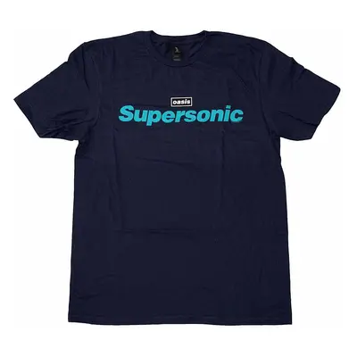 Oasis tričko, Supersonic Title Colour Navy Blue, pánské