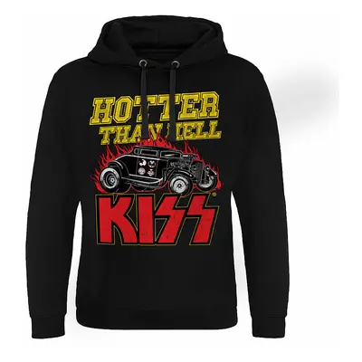 KISS mikina, Hotter Than Hell Epic Hoodie Black, pánská