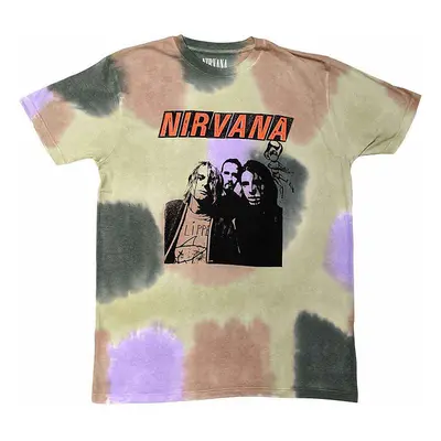 Nirvana tričko, Flipper Eco Dip Dye Wash Multicolour, pánské