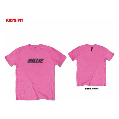 Billie Eilish tričko, Racer Logo & Blohsh BP Pink, dětské