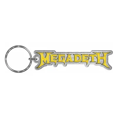 Megadeth klíčenka 55x14 mm, Yellow Logo Enamel In-Fill