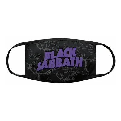 Black Sabbath bavlněná rouška na ústa, Distressed Logo Black