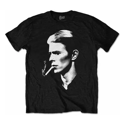 David Bowie tričko, Smoke Black, pánské