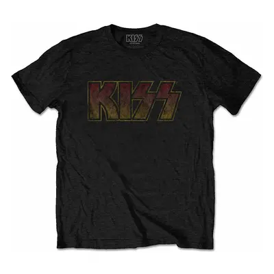 KISS tričko, Vintage Classic Logo Black, pánské