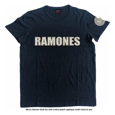 Ramones tričko, Logo & Seal Applique, pánské