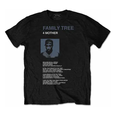 Tupac tričko, Family Tree Black, pánské