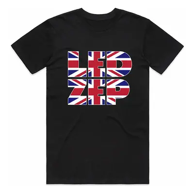 Led Zeppelin tričko, Union Jack Type Black, pánské