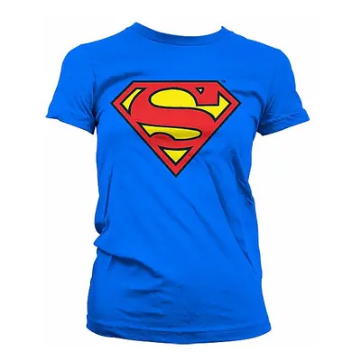 Superman tričko, Shield Blue, dámské