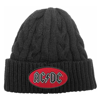 AC/DC zimní pletený kulich, Oval Logo