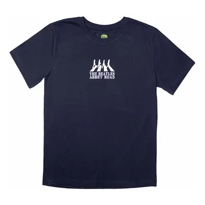 The Beatles tričko, Mini Abbey Road Crossing Silhouette Navy Blue, pánské