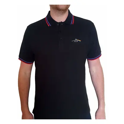 Pink Floyd polo tričko, DSOTM Prism Black, pánské