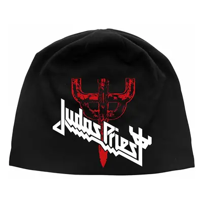 Judas Priest zimní bavlněný kulich, Logo & Fork Black