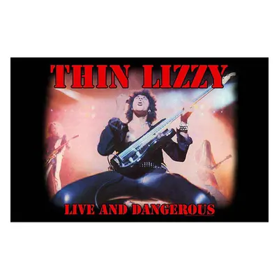 Thin Lizzy textilní banner PES 70cm x 106cm, Live And Dangerous