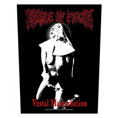 Cradle Of Filth nášivka na záda CO+PES 30x27x36 cm, Vestal Masturbation