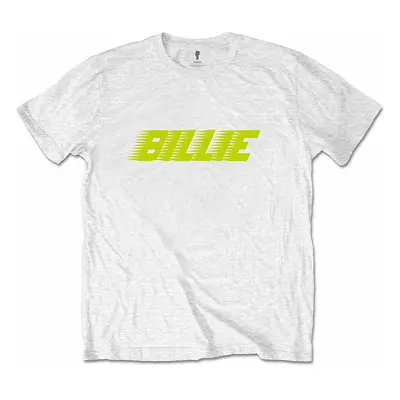 Billie Eilish tričko, Racer Logo White, pánské