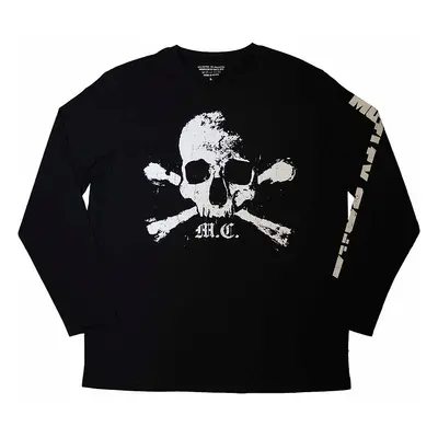 Motley Crue tričko dlouhý rukáv, Orbit Skull Sleeve Print Black, pánské