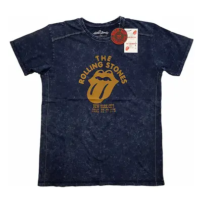 Rolling Stones tričko, NYC &#039;75 Snow Washed Blue, pánské