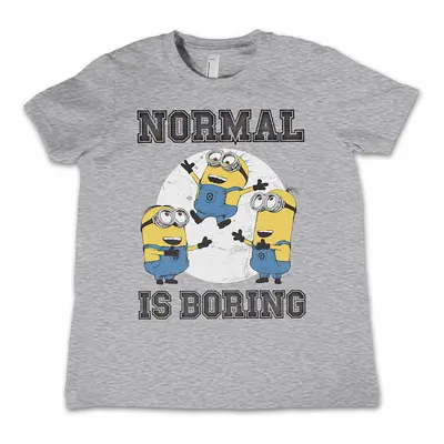 Despicable Me tričko, Normal Life Is Boring Kids Grey, dětské