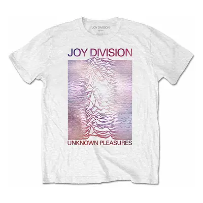 Joy Division tričko, Space - Unknown Pleasures Gradient White, pánské