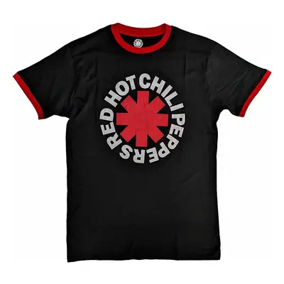 Red Hot Chili Peppers tričko, Classic Asterisk Ringer ECO Black, pánské