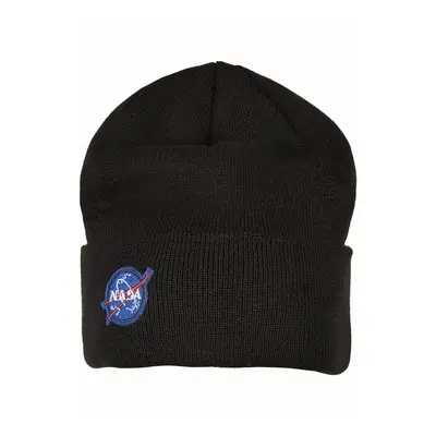 NASA zimní kulich, NASA Embroidery Logo Black Onesize