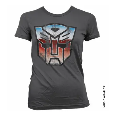 Transformers tričko, Distressed Autobot Shield Girly, dámské