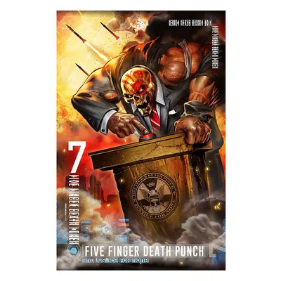 Five Finger Death Punch textilní banner 68cm x 106cm, And Justice For None