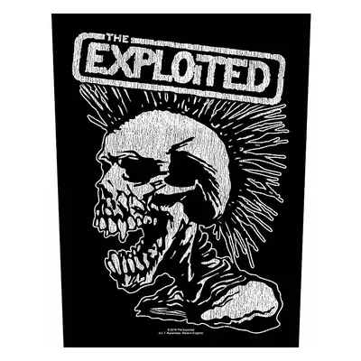 The Exploited nášivka na záda 30x27x36 cm, Vintage Skull