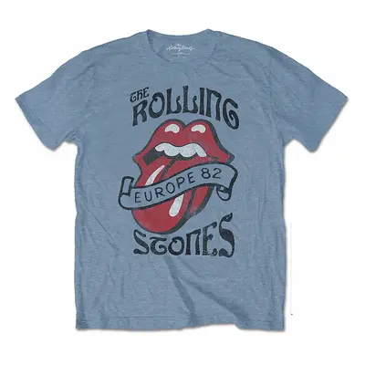 Rolling Stones tričko, Europe &#039;82 Tour Blue, pánské